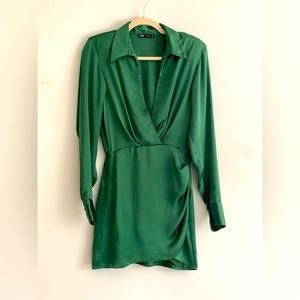 Zara Green Mini Dress